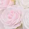 30st White Rose Artificial Silk Flowers Heads Diy Flower Wall Wedding Decoration Accessories Scrapbooking Fake Flower Head 220527