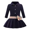 Autumn New Arrival Kids 2022 Clothing Long Sleeve Girl Dress Princess Casual Wear Bow Baby Children's 2-7Year Fashion