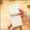 Notepads Cowe Paper Coils Notebook Blank Notepad Book Soft Copybook Daily Dhwbt