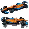 2022 NYHET Teknisk 42141 McLarens Formel 1 Race Car Model Byggsats Block Självlåsande tegelstenar MOC Leksaker för barn Födelsedagspresent G220414
