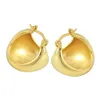 2022 Women Hoop Earrings Simple Fashionable Charms Loves Stud Gold Plated Earrings Luxury High Quality Bride Korean Indian Christmas Gift Female Jewelry Accessory