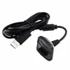 Câble de chargement usb 2 pièces, compatible avec microsoft xbox360 xbox 360 slim, contrôleur de jeu sans fil, adaptateur d'alimentation