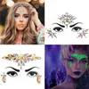 Tatouages temporaires Meredmore 8sets Noctilucent Face Gems Body Stickers Glow In The Dark Bijoux lumineux Fluorescent Tattoo Crystals7204656