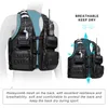 Motorcycle Apparel Rhinowalk 2022 Vest Multifunctional Backpack Hiking Bag Portable Black Moto Racing Jacket8847562