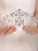 Headpieces Wedding Queen Crown Luxe zilveren strass Crystal Vintage Hair Accessories Princess Jewelry Bridal Headpiecesheadpieces