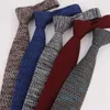 Boogbladen sitonjwly 5 cm gebreide stropdas voor vrouwen ontwerp mannen gebreide platte hoofdbreien geschenken cravat nekkleding aangepaste logobow