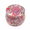 Candy Tin Box Candle Jar Empty Tinplate Can Drum Shape Chocoate Cookies Storage Vintage Wedding Favor Gift Box sxjun21