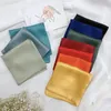 Fashion Hair Scarf For Women Solid Colors Small Shawls Wraps Cute Handkerchief Silk Satin Bag Scarfs Female 70 70cm Neck