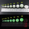 Luminous Stone Bead com buraco resina solta beads charms fluorescentes Acessórios de pingente 6mm 8mm 10mm 12mm 14mm 16mm 18mm 20mm 100 pcs / lote