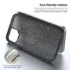 Magnetic Silicone Rubber Glitter Cell Phone Cases For iPhone 12 13 14 Pro Max Support MagSafe Wireless Charging