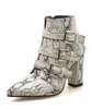 Stiefel Kleid Schuhe gerade Winter neue Gürtelschnalle dicker Absatz spitz wild groß 220823