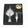 Hookah Nectar Bong Set with 10mm 14mm 18mm domeless Ti Nail smoking bong water pipes recycler oil rigs mini glass bongs