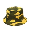 Bucket Hats Floral Flowers Fisherman Hat Double Side Wearing Camouflage Sunshade Caps Spring Summer Casual Beach Basin Hat JLB15063