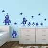 壁ステッカーのおもちゃロボットと星vinyステッカーキッズ/男の子のためのかわいいデカールベッドルーム装飾ステッカー壁