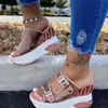 Slippare sommarsandaler kvinnor 2022 kvinnor plattform kilar skor klara sandles sandlar för kvinnliga sandalier9451883