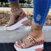 Pantoffel Sommer Sandalen Frauen 2022 Frauenplattform Keilschuhe klare Sandels Sandel für weibliche Sandalias4223559