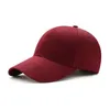 Uomo Donna Moda Casual Berretto da baseball semplice Cappello in cotone tinta unita Nero Rosa Vino bianco Rosso Blu navy