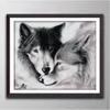 WOLF 5 DIY Cross Stitch Brodery Tools Nålarbetet räknade tryck på duk DMC 14ct 11CT -tyg