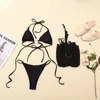 여자 수영복 수영복 여자 2 Peice Bikini 섹시한 세트 수영복 숙녀 목욕 Trajes de Baño Mujer String