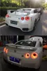 Nissan GT-R LED 테일 라이트 2009-17 GTR 후면 안개 브레이크 라이트 동적 회전 신호 역 램프를위한 자동차 미등