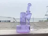 Pipa da fumo RBR, viola con marmo, narghilè dab rig, giunto da 14 mm dal design accattivante, benvenuto su ordinazione, concessioni sui prezzi