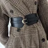 Belts Women's Waist Belt Luxury Ladies Wide Faux Leather Adjustable Vintage Buckle Fashion Wild Pin WaistbandBelts