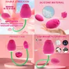 NXY Vibrateurs Rose Jouets Clitoris Sucer Oeuf Vibrant G Spot Stimulateur Vaginal Anal Sex Toy Pour Les Femmes Masturbation Clit Sucker 220427