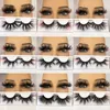 Cílios Postiços Mix Color 25mm Mink Lashes Ombre Colorido Volume Dramático Fofo Festa Colorido Para Cosplay