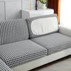 Chair Covers Houndstooth Jacquard Sofa Seat Elastic Protector Dust Proof Couch Chaise Lounge Cushion Cover