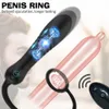 Verzögerte Ejakulation Penisring Prostata Massagegeräte Teleskop Dildo Vibrator Erwachsener Produkte G-Punkt-Stimulator sexy Spielzeug für Paare