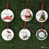 Kerst Acryl Tag Xmas Tree Hang Tags Geschenk inpak Labels Partykaarten Decoratie Diy Santa Claus Wrappings Levers Hot