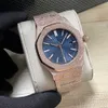 Skinande män titta på automatisk mekanisk designer klockor 41 mm safir lysande affärs armbandsur Montre de luxe