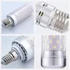 SMD2835 مصابيح LED شمعة E27 E26 B22 E14 12W 16W 110V 220V 230V توفير الطاقة الدافئة الباردة أبيض مصباح الذرة COOLWHITE