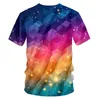 Chemises pour hommes Casual Carrés colorés Vneck Tshirt Drop Summer Chine 3D TShirt Fournisseurs En gros 220623
