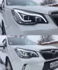 Bilens frontlampa för Forester LED-strålkastare 2013-20 16 Subaru DRL Bi-Xenon Lens Turn Signal Fog Lights Daily Running strålkastare