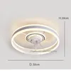 Ventilateurs de plafond à profil bas avec télécommande lumineuse pour ventilateur de chambre à coucher de cuisine 20 pouces 220V 110V