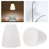 Lampes suspendues 4pcs simple abat-jour en plastique lustre lampe couverture abat-jour pour la maison blanc # h5pendant