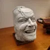 Heres Johnny Resin Satue Sculpture Of The Shining Bookend Library Desktop Ornament Book Shelf Decorazione del soggiorno 220722