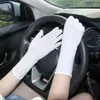 Five Fingers Gloves 1Pair Fashion Spandex Thin Stretch Performance Golves Driving Sunscreen Pure Color High Quality