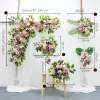 Dekorativa blommor kransar 5pc/set Creative Artificial Flower Row Arrangement Centerpiece Ball Party Wedding Arch Backdrop Decoror Cornor WA C0623X05