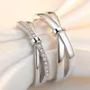 Classic Twist verstelbaar open paar ring koper vergulde platinum mannen vrouwen verloving bruiloft vinger accessoire Valentijnsdag cadeau sieraden groothandel