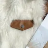 Pur Faux Faux Winter Coat de Lã Mulher Ovelha Ovelha Cisada de Lapel Lapla