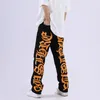 Vintage Jeans Hip Hop Back Embroidery High Quality Men's Denim Pants Jean Fashion Black White Trousers