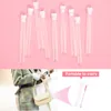 50 100 200PCS Eyelash Brushes Tube Disposable Mascara Wands Lash Extensions Supplies Eyebrow Brush Reusable Leopard 220722