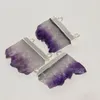 Pendant Necklaces Natural Slice Purple Crystal Stone Druzy 2022 Diy Jewelry Making Raw Big Slab Women Quartz Large Sliver Plating 2 LoopsPen