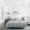 壁紙の純粋なカラーウォールペーパー自己粘着性寝室リビングルームキッドの防水スティックテレビ背景飾り壁紙