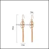 Dangle Chandelier Earrings Jewelry S925 Sier For Women Earring Rose Gold Tassels Bridal Wedding Wholesale Drop Delivery 2021 Hse9R