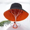 Wide Brim Hats Bucket Hat Spring Summer Sun Visor Women Panama Caps Two-Side Wear Foldable Portable Outdoor CapWide Wend22