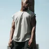 Mens Tank Tops 보디 빌딩 스포츠 남성 체육관 체육관 운동 소매 셔츠 남성 스트링거 일렛 여름 여름 캐주얼 느슨한 언더 셔츠