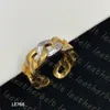 Designer manschett ring mode väv varumärkesringar klassiska tryckta smycken kvinnor män justerbara ringar